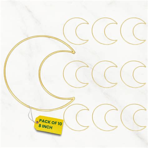Moon 8 Inch Metal Crafts Hoops – Ecofynd
