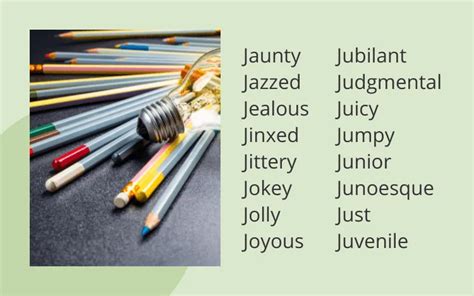 Adjectives That Start With J: 200+ J Adjectives