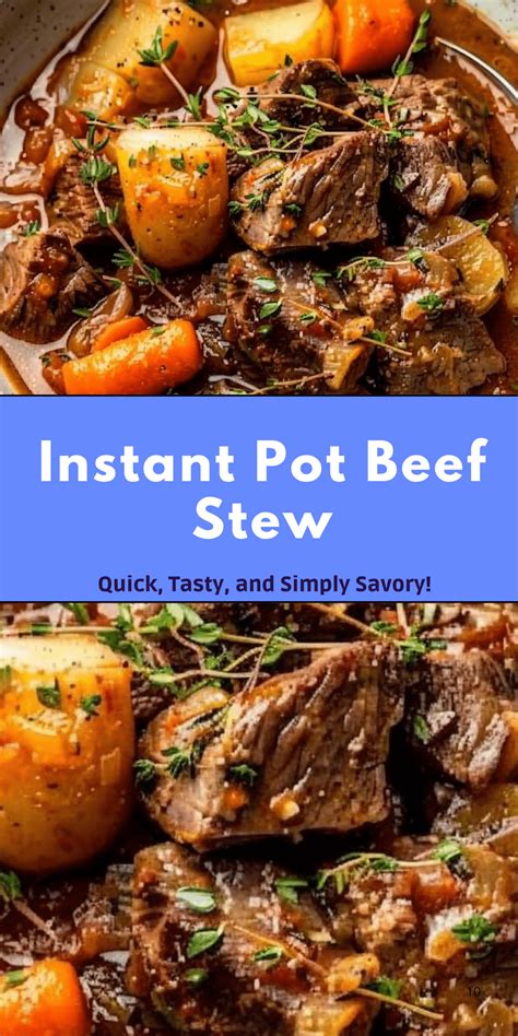 Instant Pot Beef Stew | Just So Savory