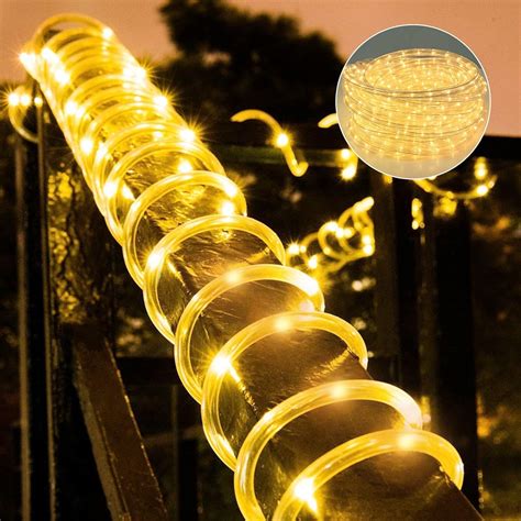 Buy Afirst LED Rope Lights Outdoor 30FT - Warm White Fairy Lights ...