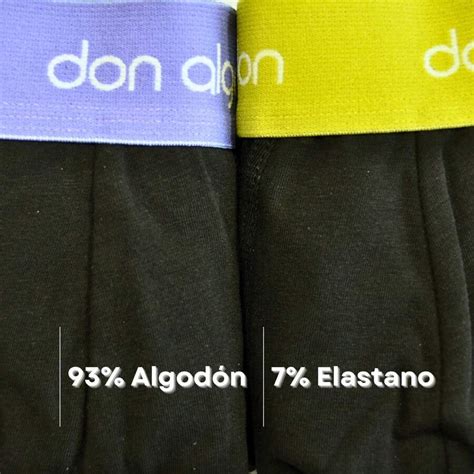 Don Algodón Pacote com 6 boxers masculinos - Algodão macio e respirável ...