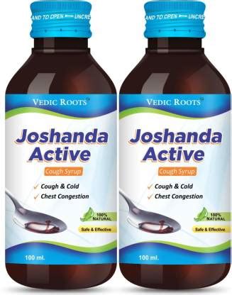 Vedic Roots Ayurvedic Cough Syrup Joshanda for Dry, Wet Cough & Mucus ...