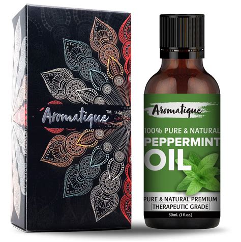 Aromatique Peppermint Essential Oil for Hair,Skin. 100% Pure and ...