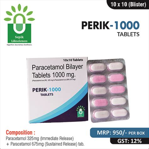 PERIK-1000 Tablets Sepik Life Sciences