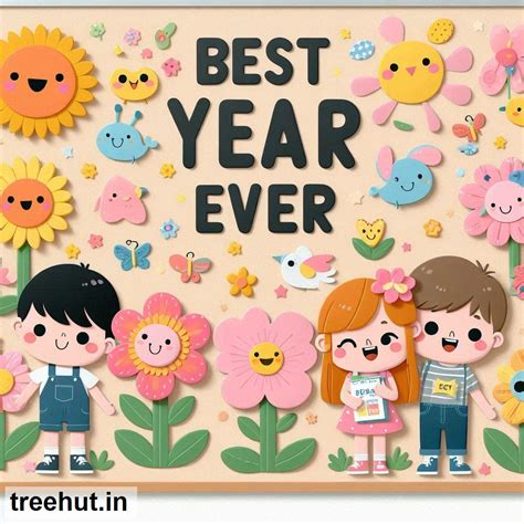 Children and Flowers, End of Year Bulletin Board Ideas, Best Year Ever