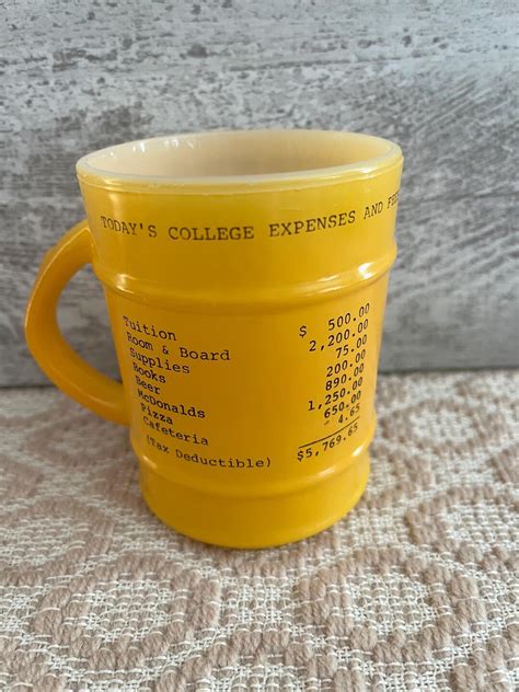 Vintage Western Michigan University Tuition Anchor Hocking Fire King Coffee Cup/mug - Etsy