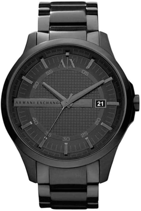 Armani Exchange Mens Hampton Stainless Steel Analogue Watch - AX2104 ...