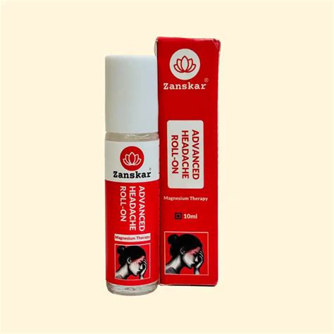 Zanskar Advanced Headache Roll-on (10ml) | Soothing Migraine Relief