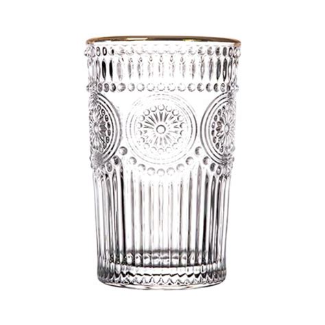 MOOSUP 11.5 oz Romantic Water Glasses,Elegant Gold | Ubuy India