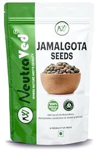 NeutraVed Jamalgota Beej 50g | Make Home Made 100% Pure Jamalgota ...