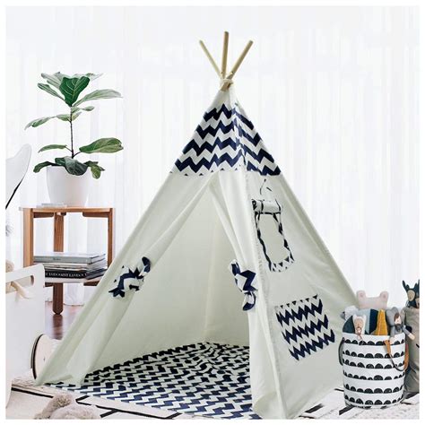 Buy Teepee Tent for Kids Teepee, Play Tent with Mat for Boys Indoor ...