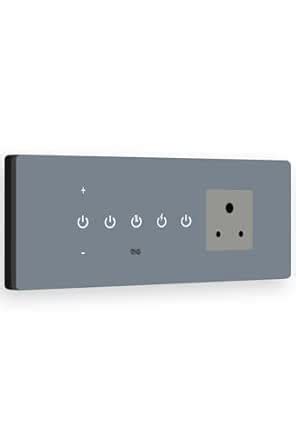 IOTICS Smart Switch Board: 3 x Switch, 1 Dimmer & 1 Smart Plug Module ...