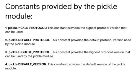 Pickle Python Example 的图像结果