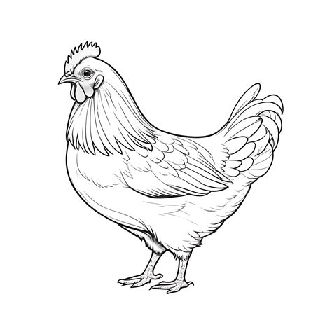 Sketch Of Hen