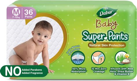 Buy Dabur Baby Super Pants- Medium 36 Pack-PO2 Online at Low Prices in ...