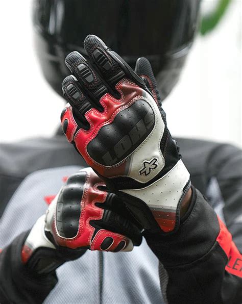 Viaterra Holeshot Pro-Semi Gauntlet Hybrid Motorcycle Riding Gloves ...