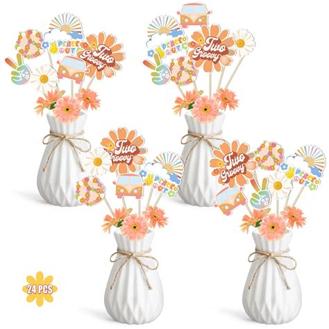 Buy Two Groovy Party Supplies, Groovy Birthday Decorations, Hippie ...