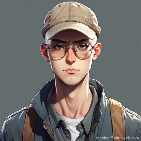 Anime Man with Glasses | Stable Diffusion Online