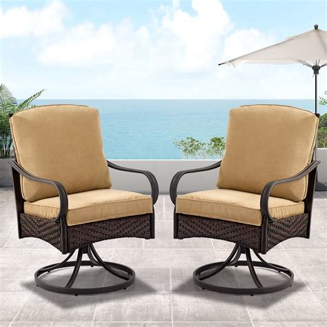 Patio Wicker Swivel Chairs at Albert Cook blog