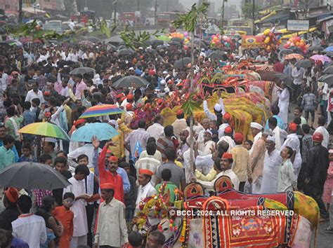 People participate in the Pola festival celebrations in Nagpur ...
