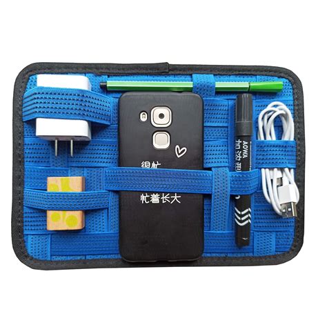 Elastic Organizer Board,LZVTO Electronic Accessories Travel Organizer ...