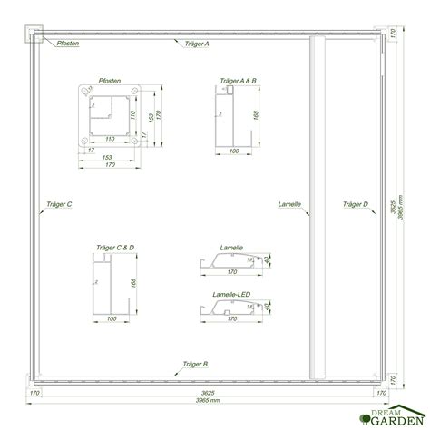 Dreamgarden Pergola 4 x 4 x 2,5 m Florenz Elektrisch Anthrazit ...