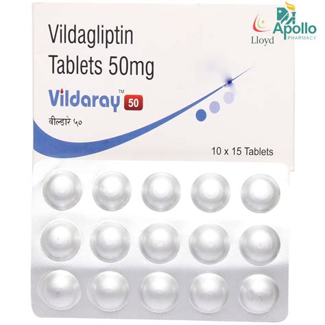 Vildaray 50 Tablet 15's Price, Uses, Side Effects, Composition - Apollo ...