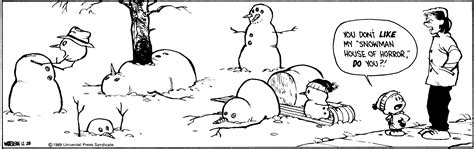 Calvin and Hobbes snowmen were always the best : r/funny
