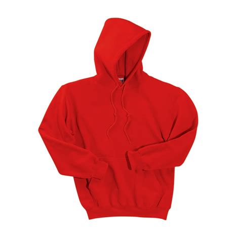 Gildan 12500 DryBlend Pullover Hooded Sweatshirt - Red | FullSource.com