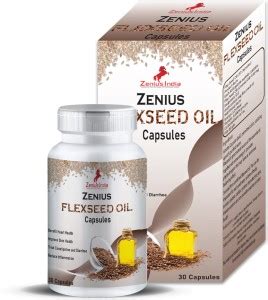 Zenius flaxseed Oil Capsules | flax seeds for hair growth Price in ...