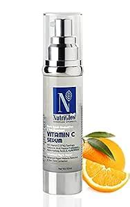 NutriGlow Advanced Organics Vitamin C Serum For Face, Anti Aging Serum ...