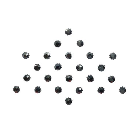 Comet Busters Diamond Collection Small Stone Black Bindi(2.5mm) (BIN13