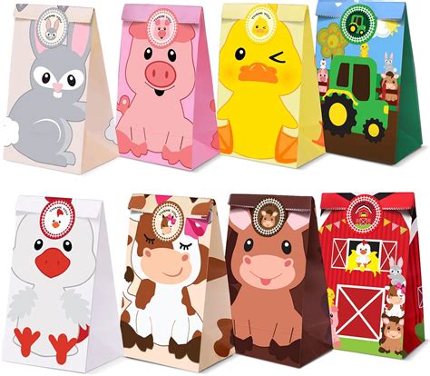 Farm Animal Party Favor Bags,Barnyard Birthday Treat India | Ubuy