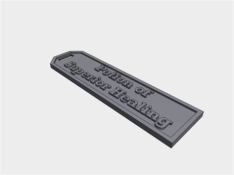 🧪 D&D 5e Potion of Superior Healing (with reference tag)・Free STL File ...