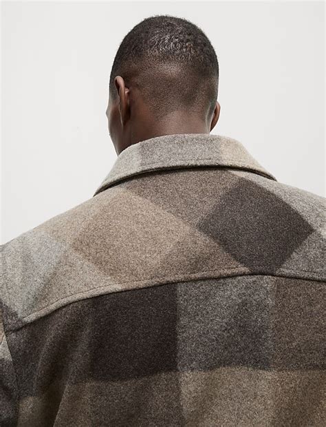 Buy Check Zip Up Jacket at Marks & Spencer