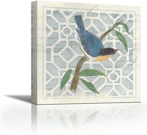 Karmakara Monument Etching Tile I Blue Bird - Fine Art Print on Fine ...
