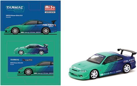 Tarmac Works 1/64 VERTEX Nissan Silvia S15 Falken MiJo Limited Edition ...
