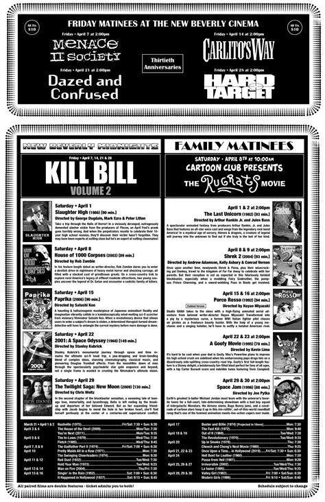 April 2023 at the New Beverly