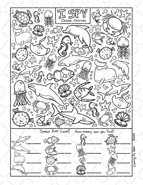 I Spy Coloring Pages Printable - Printable Free Templates