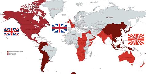 Map of the Greater British Empire (with flags) : r/flags
