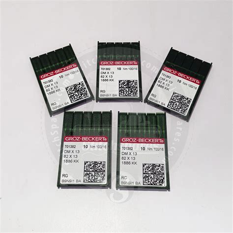 #701382 DMX13 Nm 100/16 RG Groz Beckert Sewing Machine Needle ...