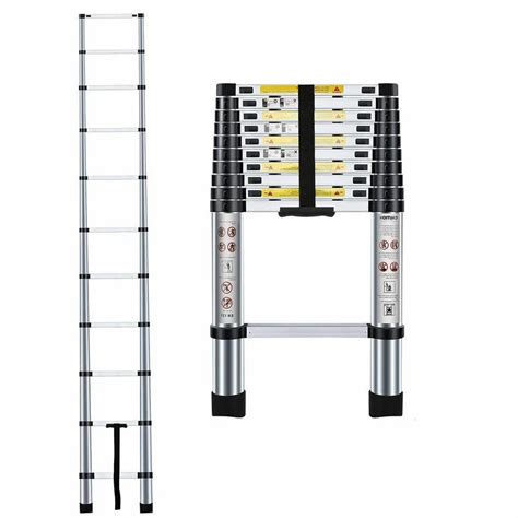 Telescopic Ladder - 7 Step 6.5ft Aluminium Foldable Telescopic Ladder ...