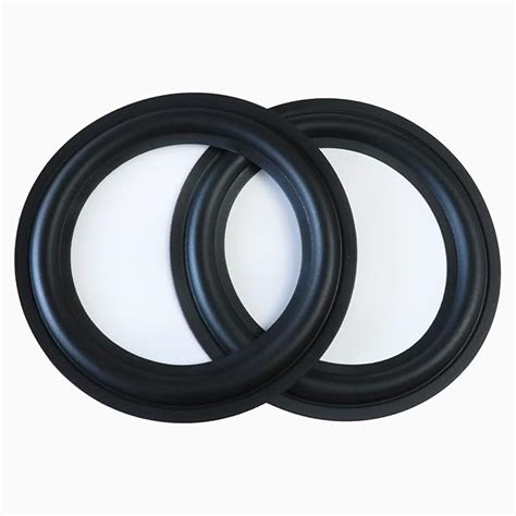 SPATHIPHYLLUM Rubber Ring 2PCS 6.5Inch Black Speaker Rubber Foam Edge ...