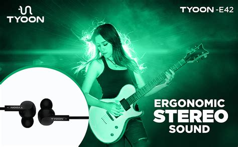 TYOON E42 Wired Earphone with Mic (Black) : Amazon.in: Electronics