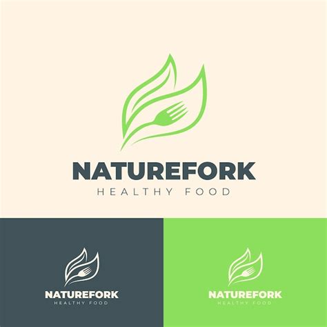 Hand drawn healthy food logo design | Free Vector