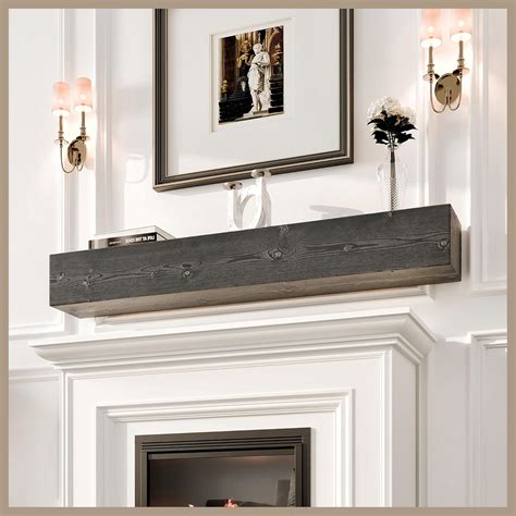 Amazon.com: Avana Fireplace 48 Inch Mantel Shelf - Handcrafted Natural ...