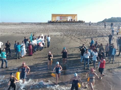Somnath Veer Savarkar Sea Swim: 24 Swimmers, 16NM Challenge