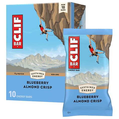 Amazon.com : CLIF BAR - Blueberry Almond Crisp - Made with Organic Oats ...