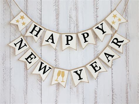 Happy New Year Banner Printable