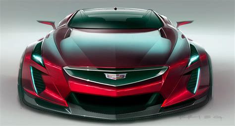 A Mid-Engined Supercar From Cadillac Could Look Something Like This GM Design Sketch | Carscoops